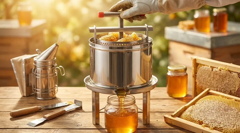 허니 프레스의 어떤 디자인 특징이 사용자 친화적인가요? 손쉬운 꿀 추출의 비밀