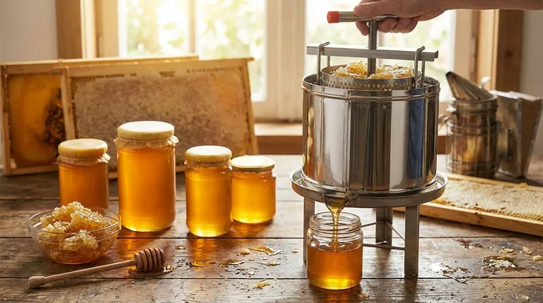 꿀 압착기 사용에 대한 제안 사항은 무엇인가요? 효율적인 소규모 꿀 추출 가이드