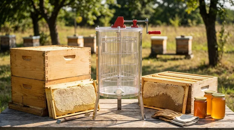 What factors should be considered when choosing between a honey press and an electric honey extractor?