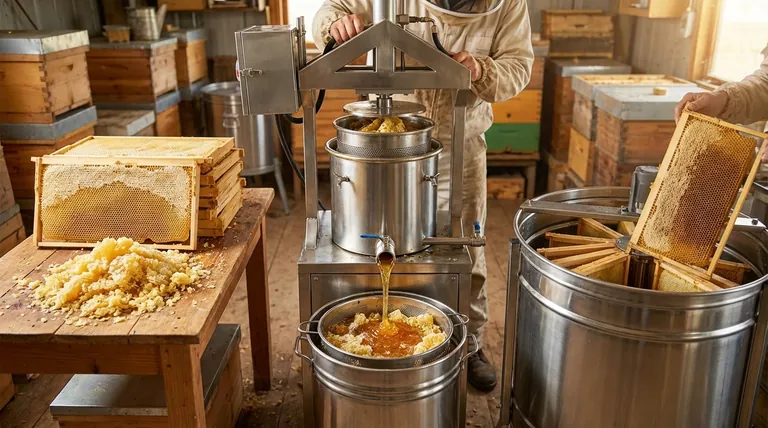 What are the reasons for choosing a honey press over a dedicated honey extractor? Maximize Disease Control and Natural Beekeeping