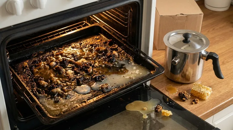 What was done with the wax cake after pressing the honey? Learn from a Failed Salvage Attempt