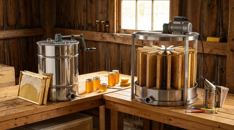 두 가지 유형의 꿀 추출기는 무엇인가요? 접선형(Tangential) vs. 방사형(Radial) 설명