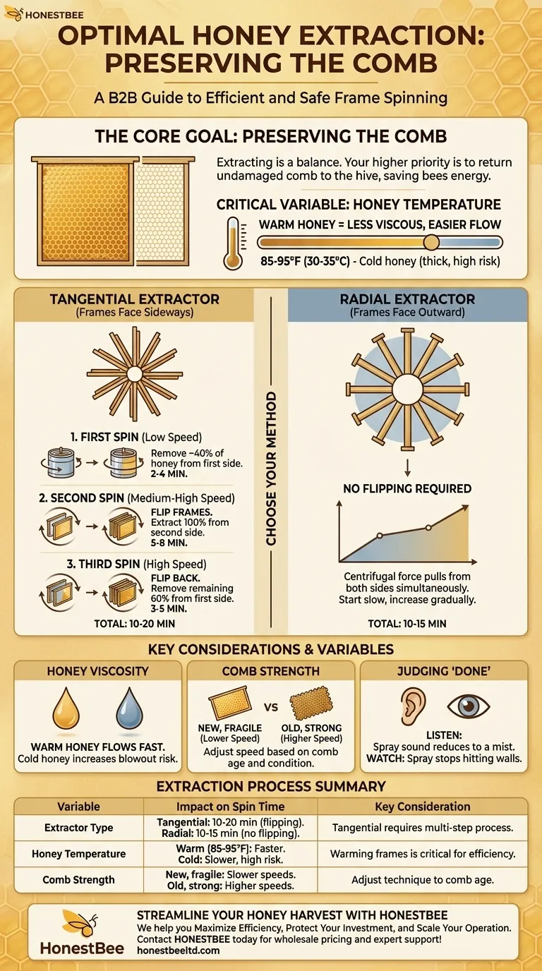 꿀 추출기에서 벌집 프레임을 얼마나 오래 돌려야 하나요? 완벽한 추출을 위한 양봉가의 가이드 시각적 가이드