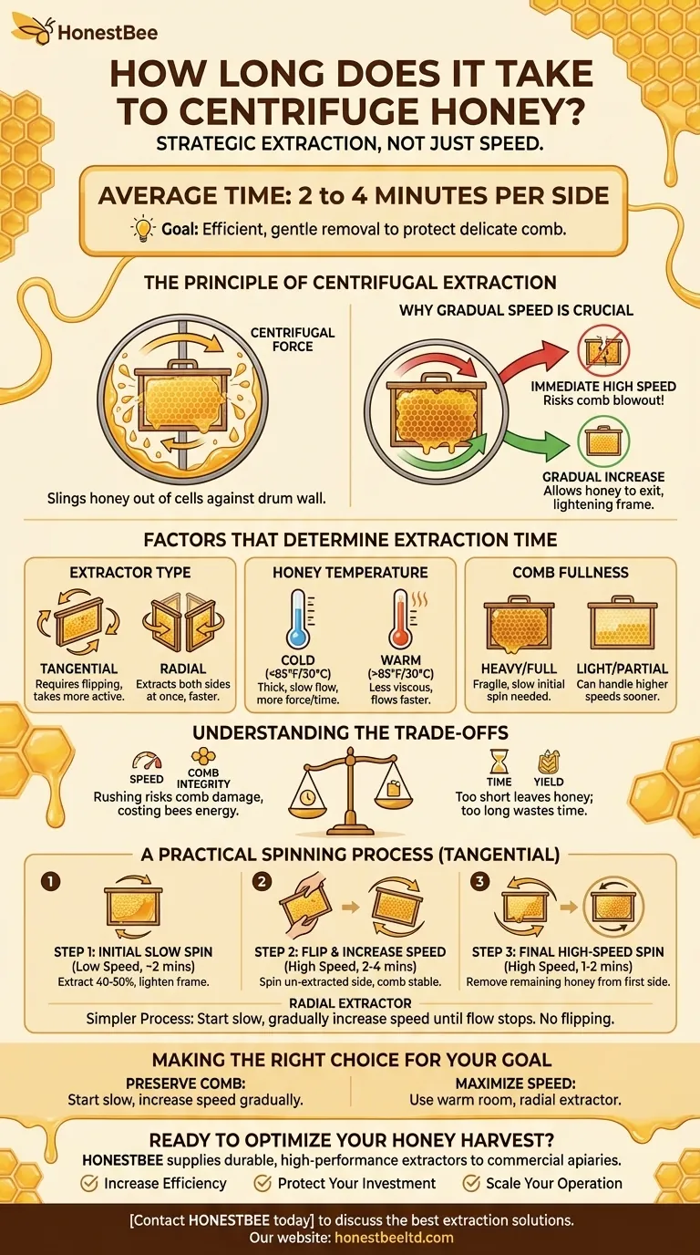 蜂蜜の遠心分離にはどのくらいの時間がかかりますか？最大の収量を得るための2～4分間の回転をマスターしましょう ビジュアルガイド