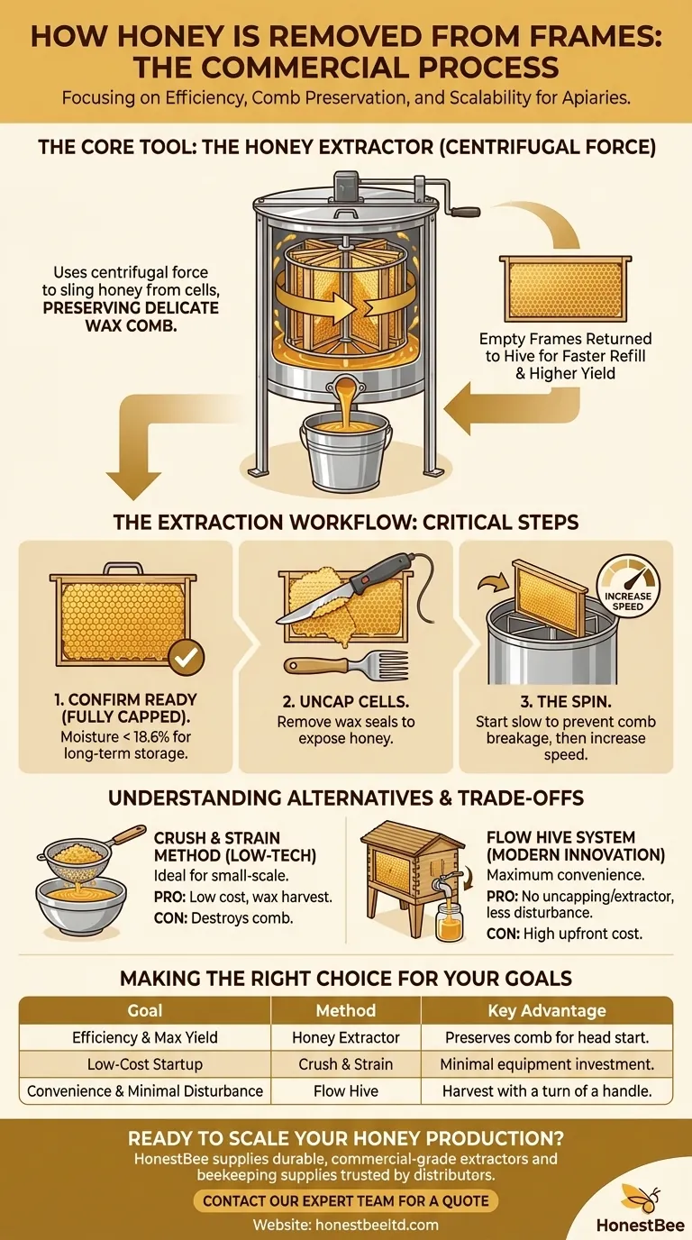 巣枠から蜂蜜を取り除くのに使用される機械は何ですか？蜂蜜抽出器と採蜜方法のガイド ビジュアルガイド