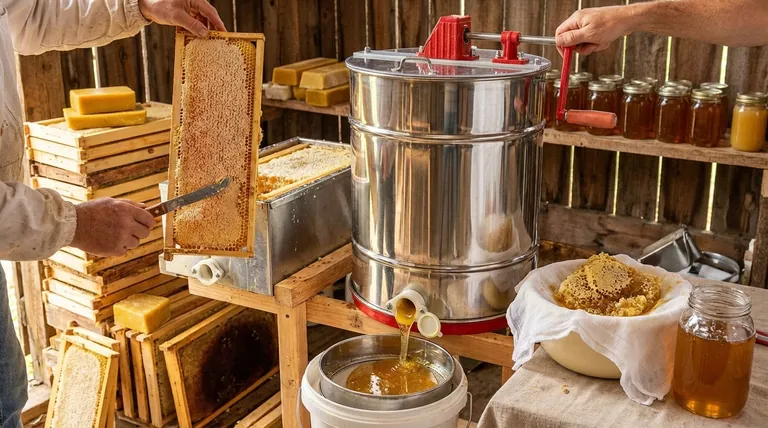꿀은 벌집에서 어떻게 추출하나요? 원심 분리법과 압착 및 거르기 방법을 마스터하세요
