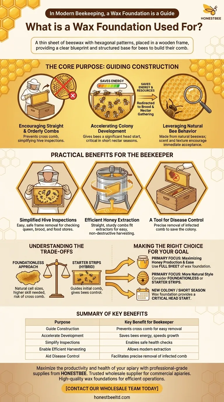 ¿Para qué se utiliza un panal de cera estampado? Una guía estratégica para una gestión eficiente de la colmena Guía Visual