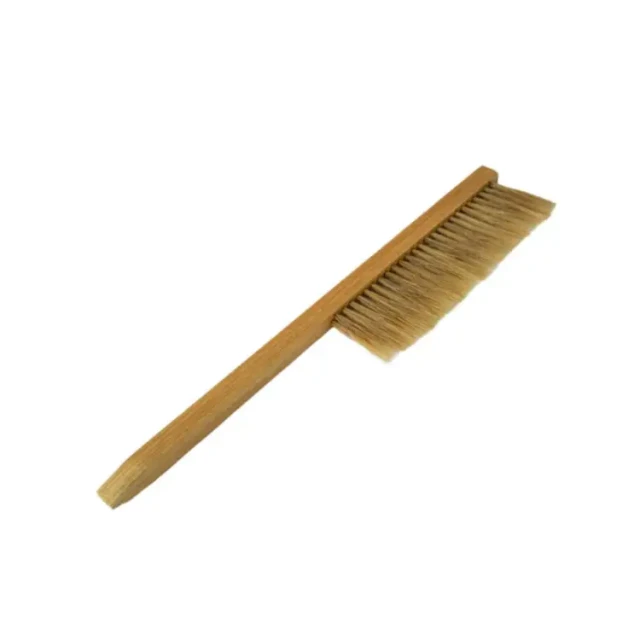 Brosse à abeilles classique en bois avec poils de sanglier à double rangée