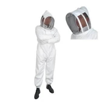 Premium Cotton Beekeeper Suit with Reinforced Fencing Veil