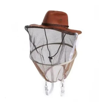 Cappello da apicoltore cowboy resistente con velo di visibilità Abbigliamento protettivo per l'apicoltura professionale all'aperto