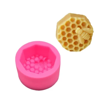 Hexagonal Bee Honeycomb Silicone Soap Mold by HONESTBEE