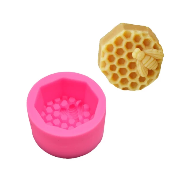 Hexagonal Bee Honeycomb Silicone Soap Mold by HONESTBEE