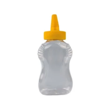 Frasco ergonómico exprimible para miel con tapón de precisión de boquilla giratoria