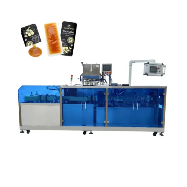 Automatic Single-Dose Snap & Squeeze Honey Sachets Packing Machine