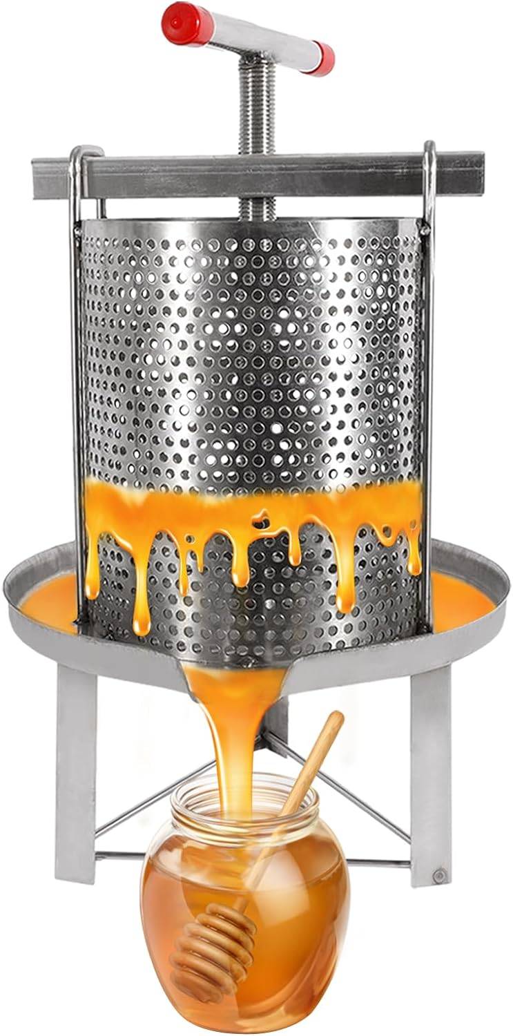 honey press with honey