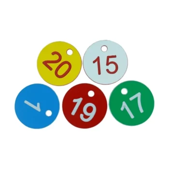 Professional Engraved Round Hive Number Tags for Beekeeping