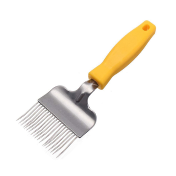 Professionelle Honigentdeckelungsgabel mit gebogenen Zinken und ergonomischem Griff