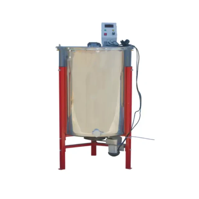 Extractor de miel eléctrico profesional de 4 bastidores con inversión automática para apicultura