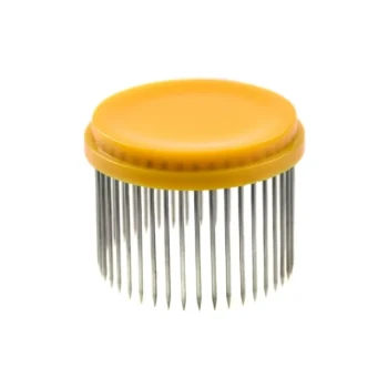 Professional Round Push-In Queen Cage with Metal Tines