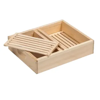 Premium Wood Hive Top Feeder with Floating Rafts for Langstroth Hives