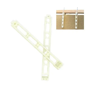 Clips de soporte para panales de abeja profesionales con diseño entrelazado de dos piezas, accesorios para marcos de colmena