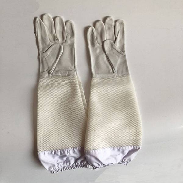 Longer Ventilate Net Beekeeping Gloves